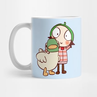 sarah and duck #1 / children's cartoon Mug